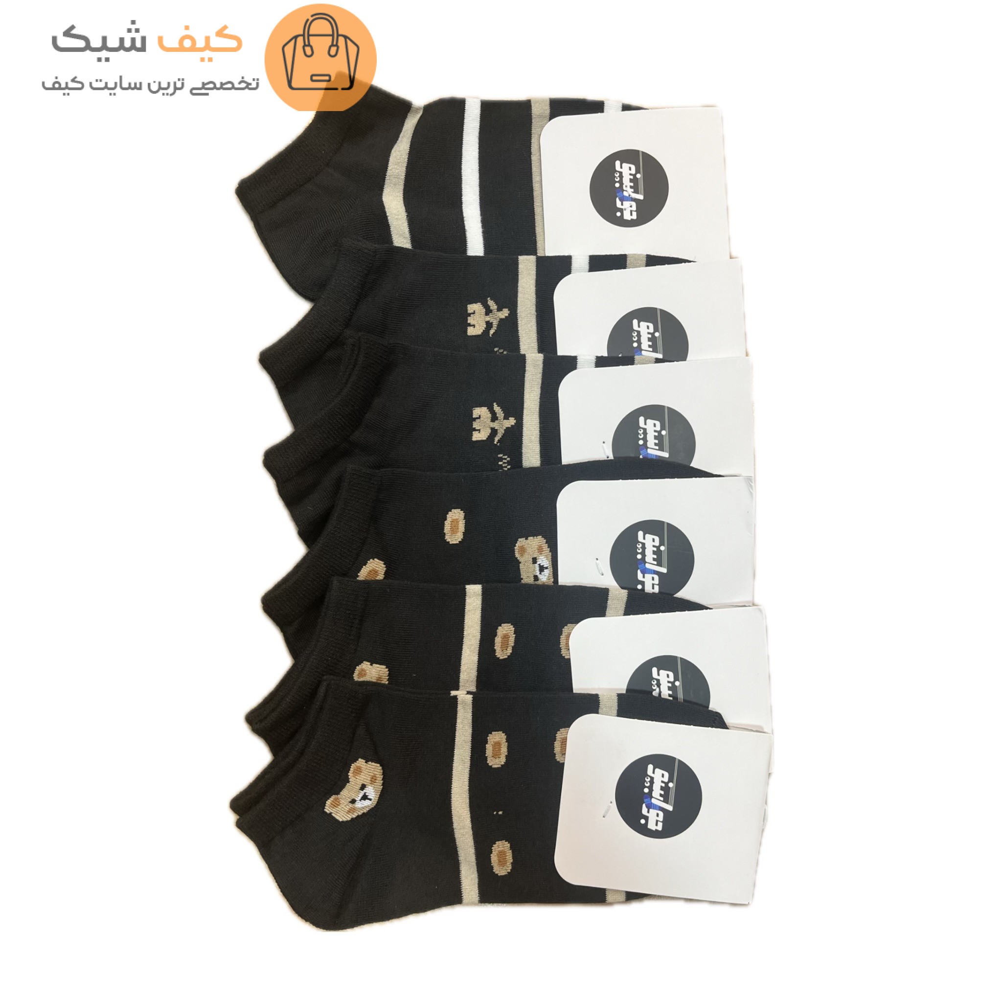 پک جوراب ۶ عددی مشکی