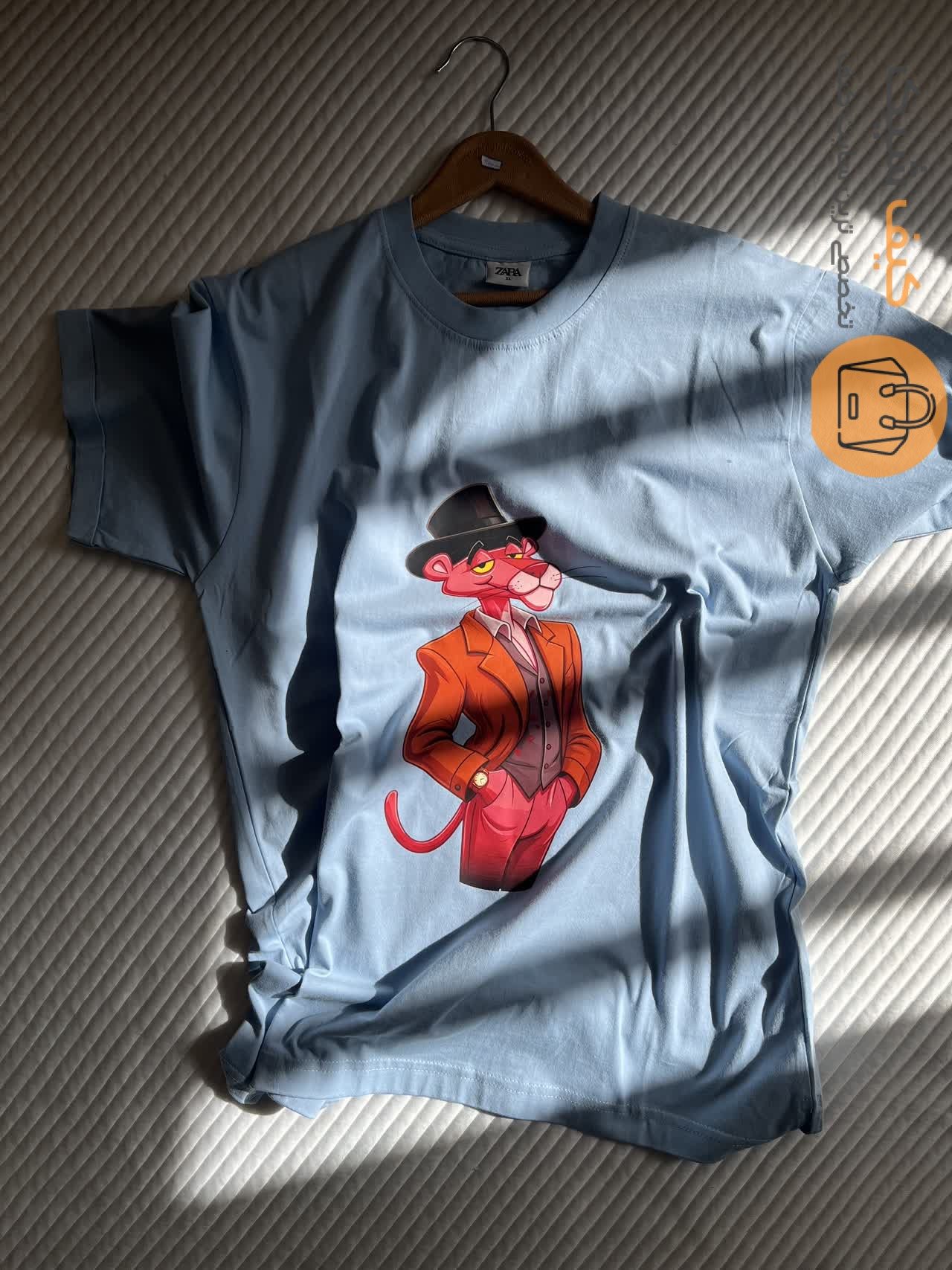 تیشرت پلنگ صورتی